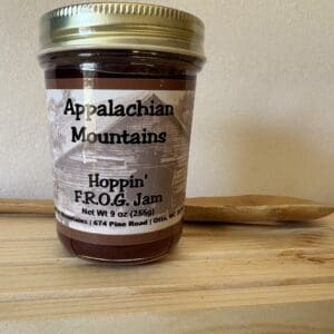 Appalachian Mountains Hoppin' F.R.O.G. jam jar