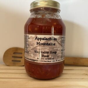 Jar of Appalachian Mountains vegetable soup base